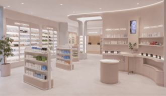 Pharmacy 3D rendering
