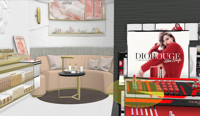 Dior Planogram 3D Display Make Up